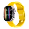 Adecuado para correa de silicona monocolor con hebilla cuadrada tipo ola para Apple Watch apple watch8/SE/7/6/5/4/32