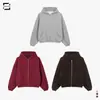 Sudadera Personalizada Holdoumen26 Serie Diaria Primavera y Verano Parche de Letra Sudadera con Cremallera Oversize Cárdigan