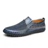 Sandalias de Verano Amazon Transfronterizas Zapatos de Malla Transpirable para Hombre Talla Grande 50 Zapatos de Cuero Cómodos de Suela Blanda para Ponerse Zapatos de Papá