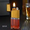 Encendedor de Queroseno de Moda Retro con Tanque Visible y Rueda de Pedernal, Encendedor de Alta Estética, Regalo Personalizado de Moda para Hombre