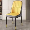 Silla de Comedor Silla de Mesa de Comedor para el Hogar Silla de Té de Lujo Ligero de Alta Gama Silla de Hierro Silla de Maquillaje Silla de Ocio Taburete con Respaldo para Mahjong