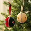 2026 Nueva Decoración Creativa de Bola de Tela Navideña con Piedras Preciosas Colgante Adorno para Árbol de Navidad DIY Decoración Colgante de Bola Única
