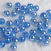 Cuentas Redondas Plásticas Recubiertas Color AB de 6-12 mm, Cuentas Sueltas, Pulsera DIY, Cuentas para Cadena de Teléfono Móvil, Cuentas Recubiertas Color UV
