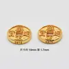 Accesorios de Plata de Ley 925 Chapados en Oro Monedas de los Cinco Emperadores Año Animal DIY Pulsera de Cuerda Roja con Monedas de Cobre Accesorios para Tobillo Accesorios de las Cinco Bendiciones