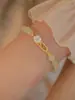 Nova Pulseira de Prata com Contas Azul Cinza Estilo Chinês Feminina Ins Nicho Luxo Leve Elegante Exquisite Versátil Presente para Namorada Pulseira