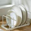Estante Vertical de Secado para Encimera, Escurridor de Platos, Estante de Almacenamiento para Tazones y Platos, Tabla de Cortar, Estante de Almacenamiento para Cocina del Hogar