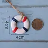Cuerda de cáñamo decorativa DIY mediterránea Colgante pequeño Decoración de pared mini creativa Accesorios hechos a mano Ancla de barco de pesca Colgante para jardín de infantes