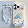 Pintura al Óleo Ballena Aplicable Funda para iPhone 17 Air Phone Case Girly 15 Pro Max Apple 16 Pro Moderna 14 Pulsera