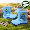 Botas de lluvia para niños nuevas dibujos animados lindas niños bebé botas de lluvia niñas estudiantes niños pequeño zapatos de agua impermeables zapatos de goma