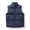 Chaleco para hombre de comercio exterior transfronterizo, chaleco de algodón con cuello alto para otoño e invierno, chaqueta chaleco sin mangas de estilo casual moderno para hombre, abrigo de algodón