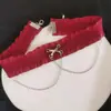 Anel de Perna Cruz Gótico Colar Lolita Estilo Maid Abstinência Escura Anel de Perna Elástico Ajustável Coxa Vermelho