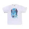 260g Marca de Moda Venta al por Mayor Transfronteriza Camiseta Pesada Bape Cabeza de Mono Tiburón