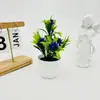 Plantas en Maceta Simuladas 5 Plantas de Loto Pequeñas Adornos de Escritorio Bonsái Decoración de Interiores Paisaje del Hogar Flores Simuladas Venta al por Mayor