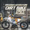 Motocicleta de Gasolina de Cuatro Tiempos para Adultos, Todo Terreno, Montaña, Off-Road, Color Verde, Autonomía de 200 Km, Exportación