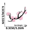 Parche de tela Qiansheng nuevo estilo chino con bordado de flor de ciruelo y pájaro, adhesivo termofusible, para decoración de cheongsam, ropa y bolsos, parche termoadhesivo sin costura