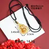 Colar Cruzado Banhado a Ouro Estilo Antigo com Pingente de Cabaça Oca Incrustado com Diamantes Vintage, Joia Versátil de Alto Padrão Novo Estilo Chinês Atacado