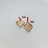 Base de Argola para Brinco DIY Feita à Mão com Tecido de Pena de Pavão, Resina, Acessórios de Base para Brincos de Prata 925 Materiais