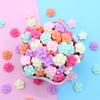 Pendientes de flores frescas japonesas de alta calidad, pendientes de material para hacer tú mismo, accesorios de flores de resina, pequeñas flores.