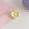 Chen Ming Dulce de Crema Color Flor Pequeña Flor DIY Accesorios Acrílicos Esquina Redondeada Agujero Trasero Flor Accesorios para el Cabello de Niños Materiales DIY