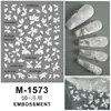 Os Últimos Adesivos de Unha Série de Ano Novo Alívio Estéreo 5D Fogos de Artifício de Ano Novo Mahjong Fortuna Joias Adesivas para Nail Art