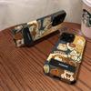 Suporte fofo de cachorrinho de desenho animado para capa de celular Apple 16PRO iPhone 15 com olhos de pupila de pele de carneiro 14 silicone 13