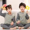 Conjunto de Ropa Interior de Algodón para Niños Ropa y Pantalones de Otoño para Niños Pijamas 100% Algodón para Niñas Pijamas para Niños Mayores Ropa Térmica de Algodón