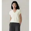 Chal de Punto de Color Sólido, Suave, Sedoso, Ligero y Apto para la Piel para Mujer, Nuevo Estilo Verano 2026, Top Elegante sin Mangas con Cuello en V