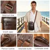 Bolso de hombro para hombre de negocios casual transfronterizo, bolso cruzado de piel de vaca de capa superior