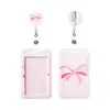 Conjunto de Porta-Crachás de Cartão ABS Bastão de Arco Id Retrátil Fácil Estilo Ilustração Fivela de Puxar Crachá Rotativo Porta-Crachá Crachá