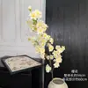 Decoración para el Hogar Floral Color Champagne para Mesa de Café de Sala de Estar, Arreglos Florales para Bodas, Decoración de Pared de Fondo para Bodas, Piezas de Arte con Flores Artificiales