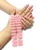 Adesivos de Nail Art de Cor Sólida Atacado Comércio Exterior Transfronteiriço Moda Europeia e Americana Adesivos de Unha Brancos Macaron Nail Art Simples