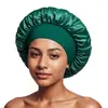 Touca de Cetim de Alta Elasticidade de Aba Larga Transfronteiriça da Amazon Chapéu para Cuidados com o Cabelo de Salão de Beleza Feminino Chapéu para Pós-parto Quimioterapia