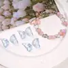 Cuentas de vidrio transparentes con alas de 11x20 mm Materiales para abalorios DIY Materiales para pulseras Pendiente Collar Joyería Accesorios de cuentas sueltas