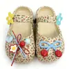 Chinelos de Ballet Floral para Crianças Sapatos com Furos Verão Infantil Biqueira Fechada Antiderrapante Solado Macio Estilo Pai e Filho Sandálias de Menina para Exterior