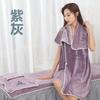 Salón de belleza de alta gama toalla almohada toalla pañuelo para la cabeza toalla de cama falda de baño juego de cinco piezas suave procesamiento sin pelusa LOGO impreso