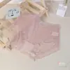 Roupa íntima feminina sem costura tipo "pele", jacquard leve, secagem rápida, seda, rendas sexy, calcinha para meninas