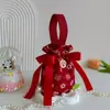 2026 Novas Sacolas de Doces para Casamento, Caixas de Presente para Casamentos, Sacolas Portáteis de Doces, Sacolas de Tecido Floral Não Dobráveis