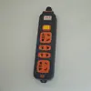 Patch cord com revestimento adesivo sem fio Hengxingtai 128 com interruptor folha de cobre dupla fita de 14 furos painel de patch à prova de chuva com cauda