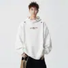 Sudadera con capucha de punto, estilo coreano, de marca moderna, ajuste holgado, con bordado de letras personalizado, para jóvenes, Otoño/Invierno 2026
