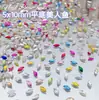 Fundo Plano 5*10mm Sereia Popular Série Flash Vidro de Cristal Formato Especial Nail Art Diamante Nail Art Joia Unhas Vestíveis