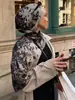 Serie de acuarela de Amazon transfronteriza Chal de poliéster satinado estilo étnico Bufanda para la cabeza de mujer étnica en stock