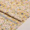 Série de cor amarela tecido twill estampado DIY tecido artesanal roupa casa tecido para cama infantil