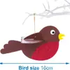 Manualidades Hechas a Mano DIY Pájaros de Madera 3D Manualidades Navideñas para Niños Materiales Didácticos para Niños Color Base Blanco Pintura