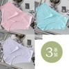 (3 peças) Roupa interior de apoio à barriga de mulheres grávidas em forma de V em forma de cintura baixa para mulheres grávidas sem vestígios de gravidez e parto universal Ice Silk forro de algodão puro
