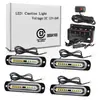 Luz LED de parrilla para coche de uno a cuatro, luz intermitente 48 LED, luz de advertencia de red central, luz estroboscópica de alto brillo 4 x 12 LED