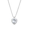 AliExpress Europa e Estados Unidos nova personalidade S925 prata zircônia formato de coração colar simples feminino nicho design sense