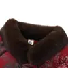 Invierno Nuevo Estilo Traje Tang de Abuela Chaqueta de Algodón con Forro Polar y Ropa de Algodón Engrosada para Madres de Mediana Edad y Mayores Chaqueta Acolchada de Algodón con Cuello Alto y Cuello de Piel