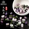 Pedra Natural Tubo Redondo Contas Soltas Quartzo Rosa Ametista Aventurina Verde Jade Furo Passante DIY Pulseira de Contas Acessórios de Joias Atacado