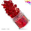 Láser Lentejuela Redonda 1+2+3mm Mixto 12 Colores Set de Lentejuelas para Arte de Uñas Joyería para Arte de Uñas Taladro Pasta para Uñas