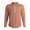 Serie de Pájaros Mismo Estilo Primavera y Otoño Nuevo Half-Zip Polar Running Deportes Fitness Capa Base Exterior Secado Rápido Camisa de Manga Larga